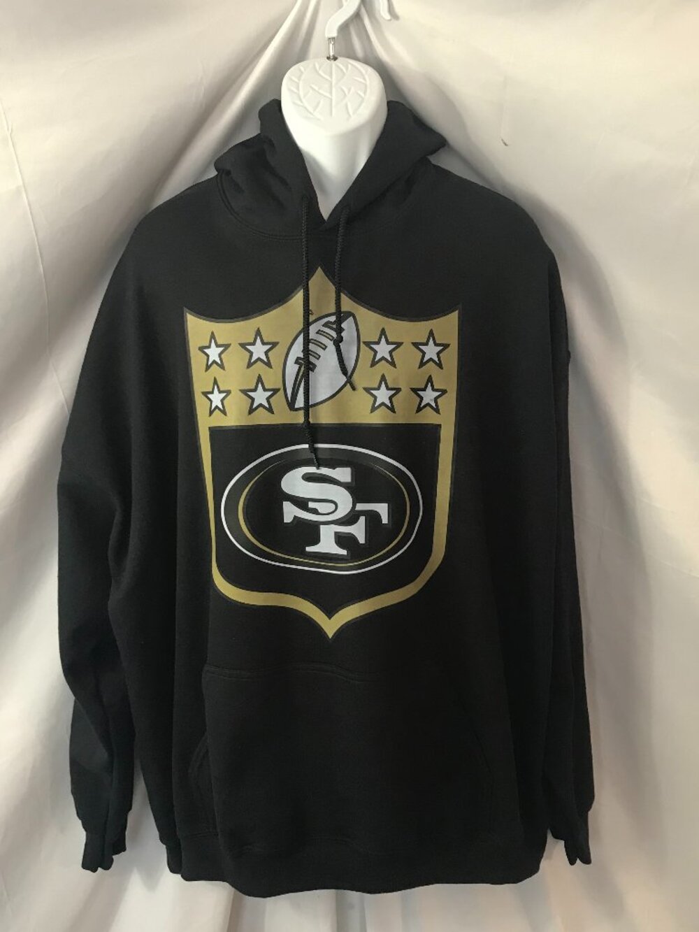 San Francisco 49ers Badge Of Honor Activewear Athletic Sport Cut Hoodie